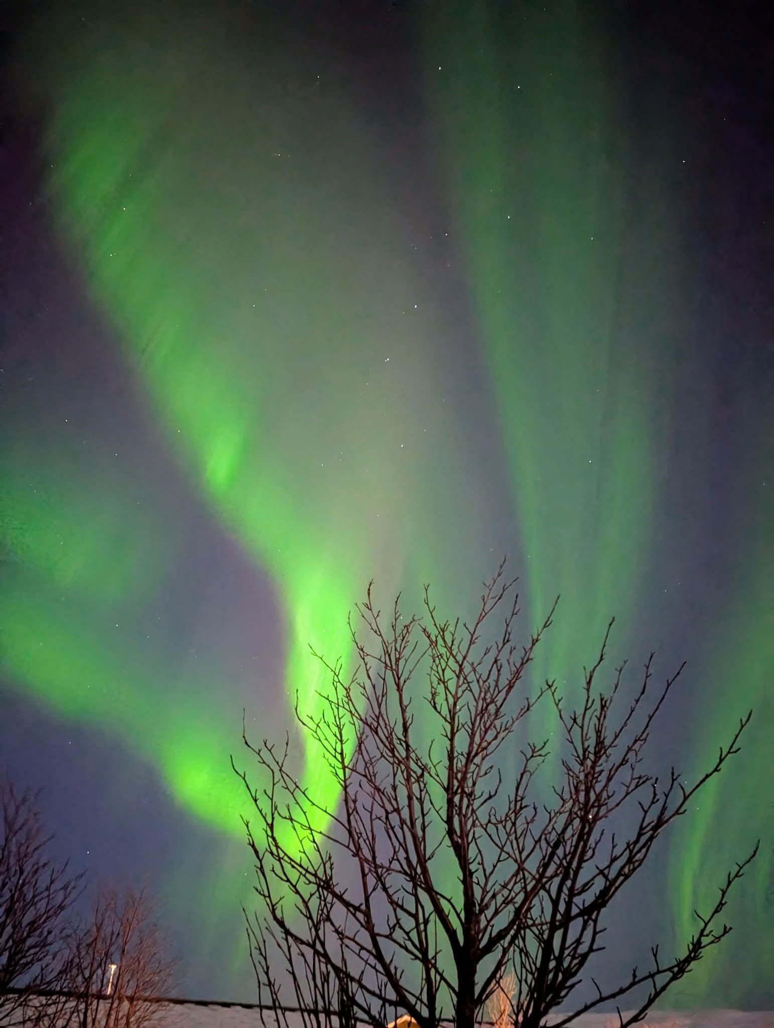 Aurores boréales, Islande
