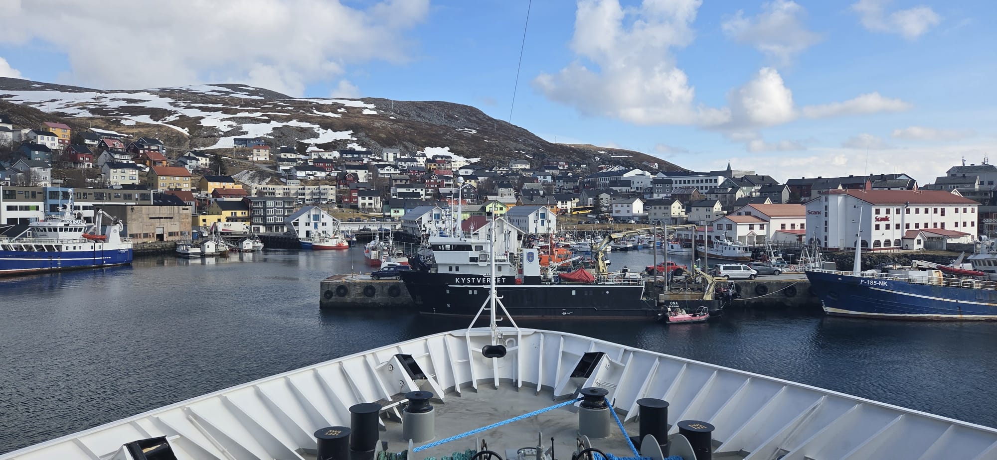 Hurtigruten à Honningsvåg, Norvège